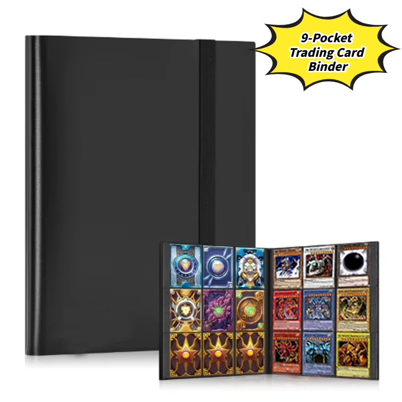 Trading Card Binder - 9-Pocket Trading Card Binder Large Capacity