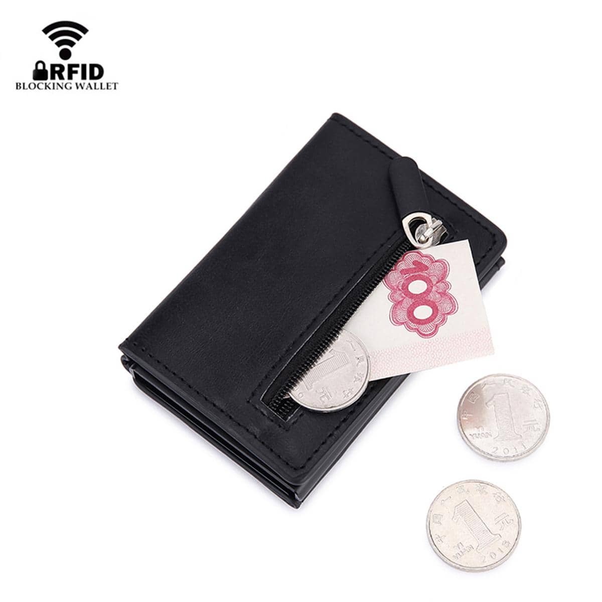 Card Top Loader - RFID Blocking Card Wallet Magnetic Credit