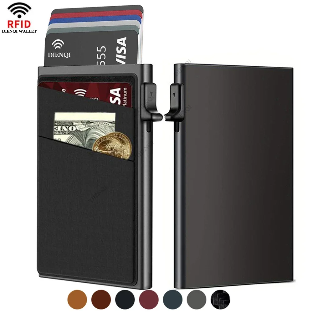 Card Top Loader - RFID Business Credit Card Holder Men