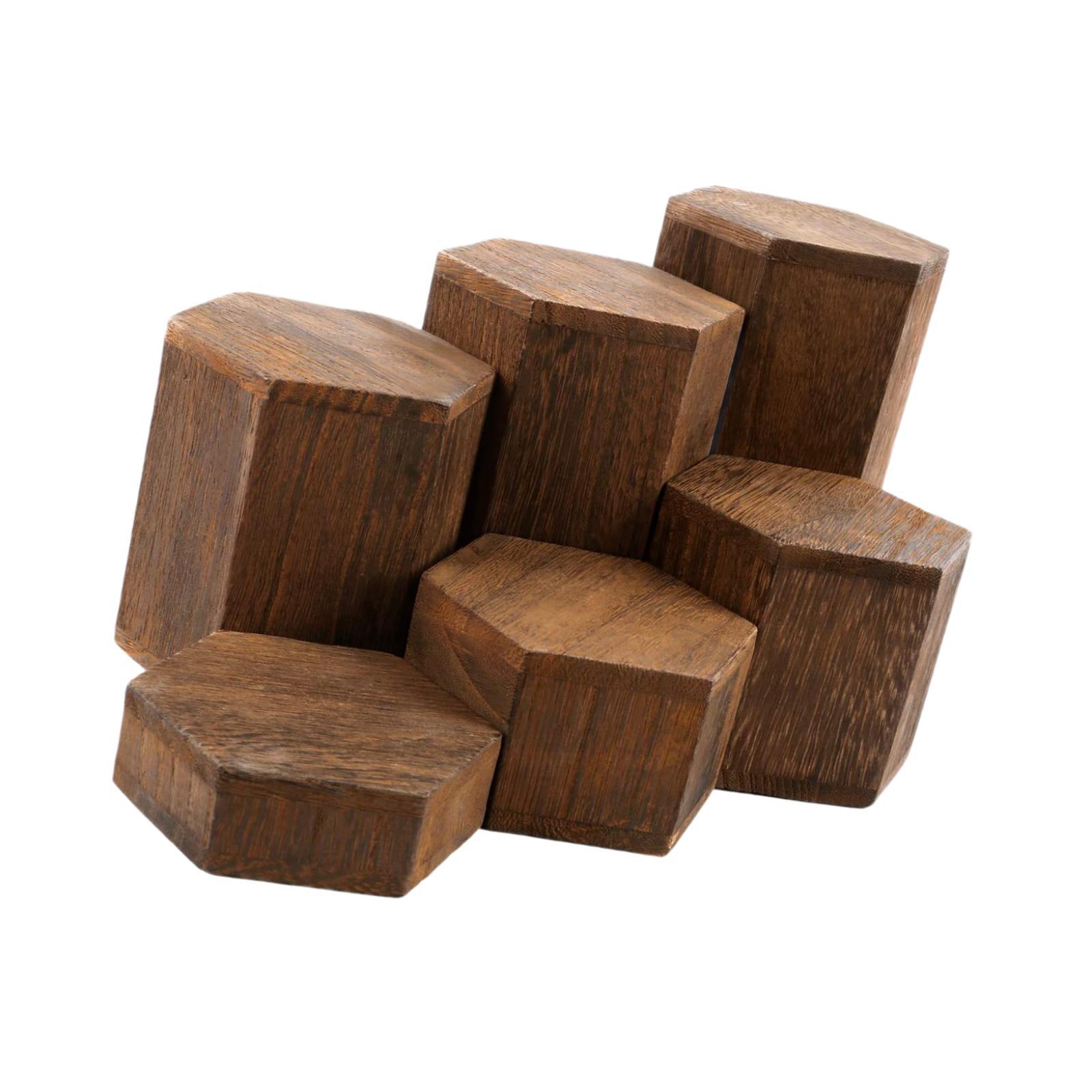 6 Pieces Hexagonal Display Blo - đánh giá và giá Display Risers Set