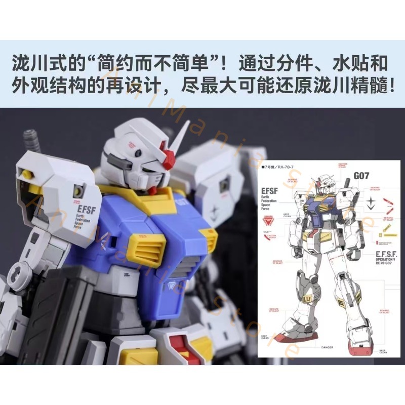 New 107 1/144 RG RX-78-7 7th A - đánh giá và giá Bandai Model Gundam Rg